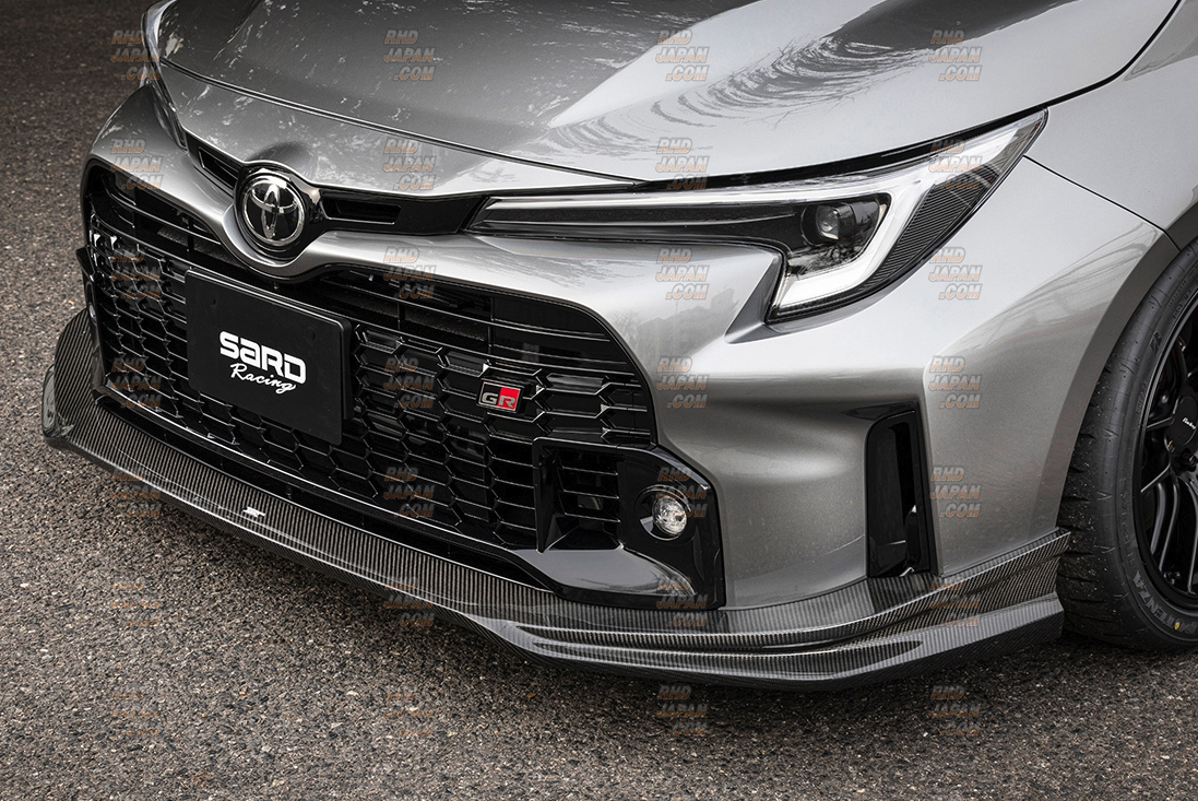 Sard GT1 Performance Aero Front Half Spoiler Wet Carbon Fiber - GR
